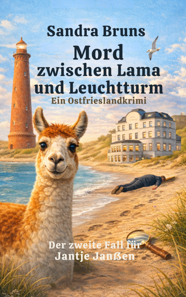 Buchcover: Mord zwischen Lama und Leuchtturm