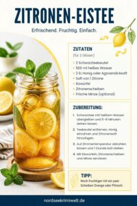 Rezeptkarte Zitronen-Eistee
