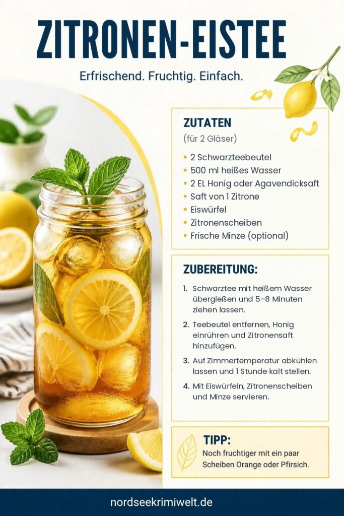 Rezeptkarte Zitronen-Eistee